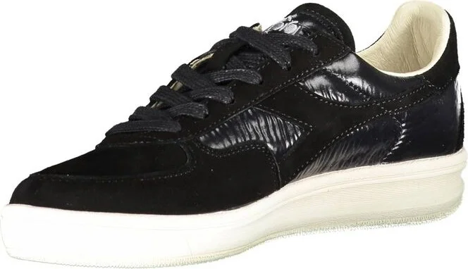 Black Leather Women Women's Sneaker - Image 3
