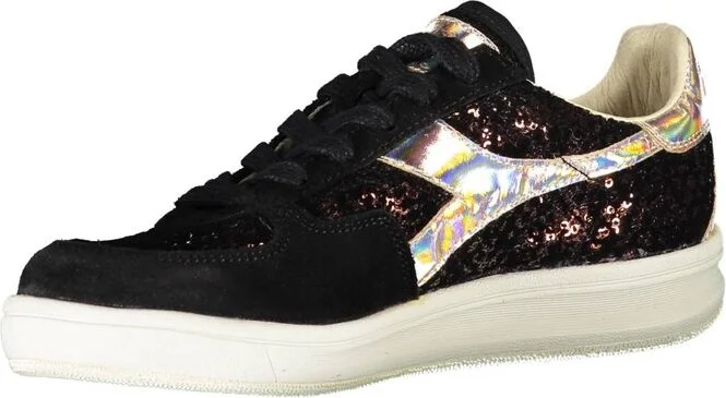 Black Leather Women Women's Sneaker - Image 3