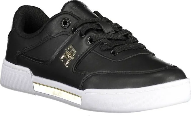 Black Leather Women Women's Sneaker - Image 2