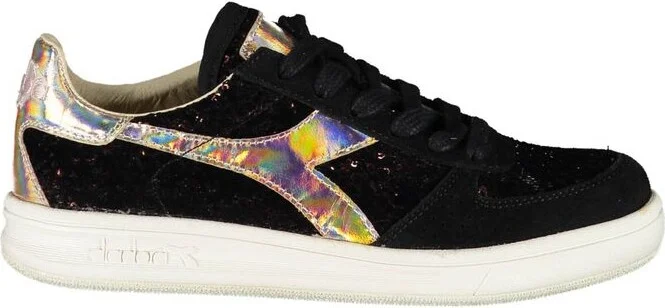Black Leather Women Women's Sneaker