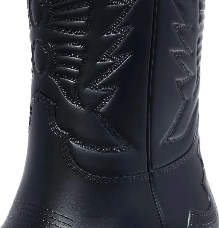 Black Leather Women's Boot - Image 4