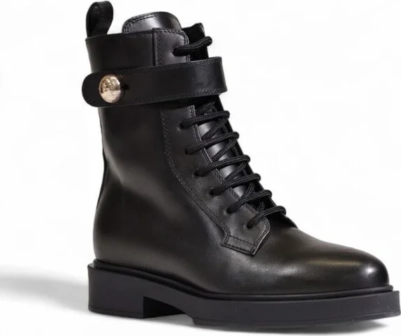 Black Leather Women's Boot - Image 2