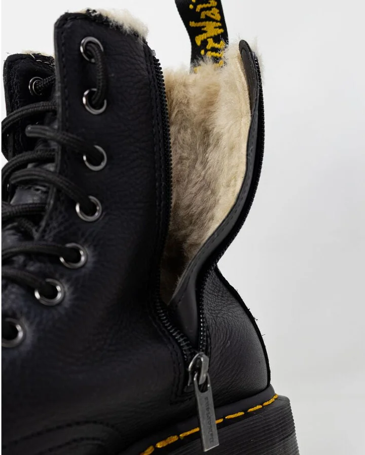Black Leather Women's Boot - Image 4