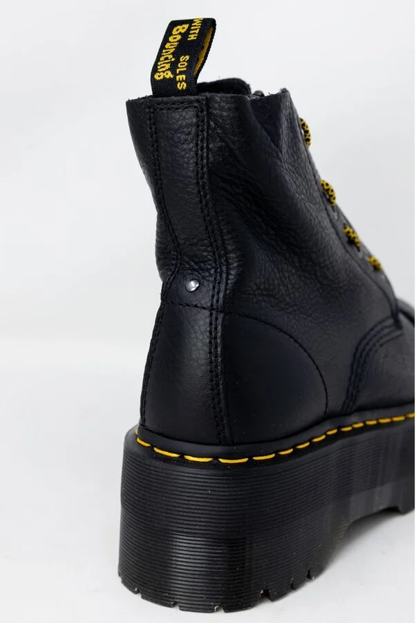Black Leather Women's Boot - Image 5