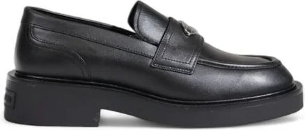 Black Leather Women's Platform