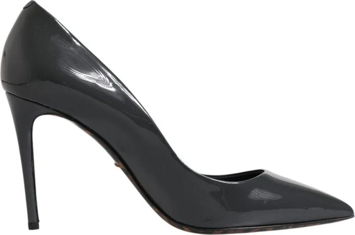 Black Leather Women's Pump