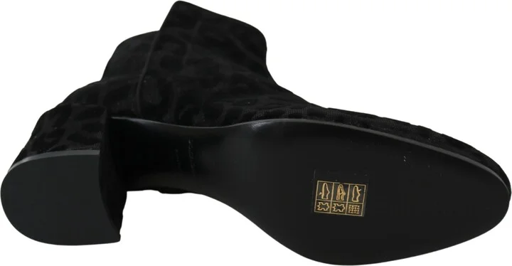 Black Leopard Short Boots Zipper Women's Shoes - Image 2