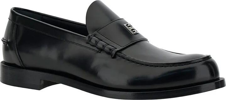 Black Loafers With 4g Detail In Leather Man - Image 2
