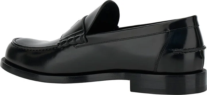 Black Loafers With 4g Detail In Leather Man - Image 3
