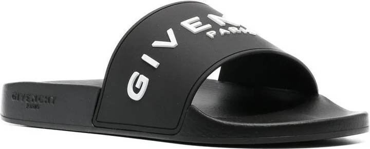 Black Logo Embossed Slides - Image 2