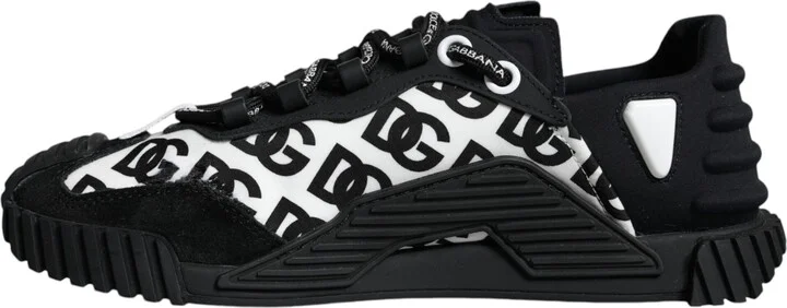 Black Logo Lace Up Low Top NS1 Sneakers Men's Shoes (Pre-Owned) - Image 5