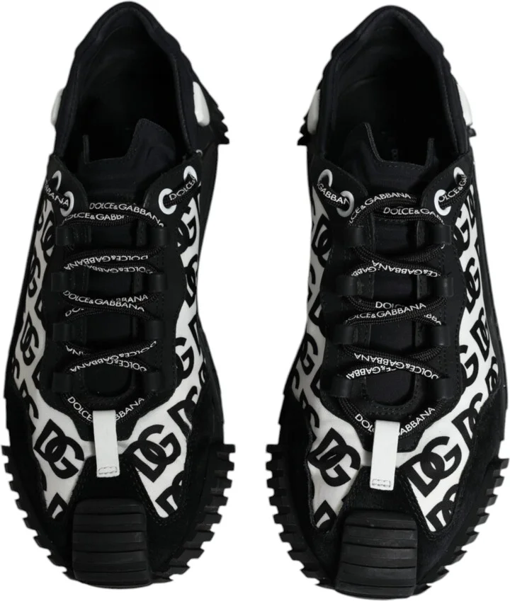 Black Logo Lace Up Low Top NS1 Sneakers Men's Shoes (Pre-Owned) - Image 3