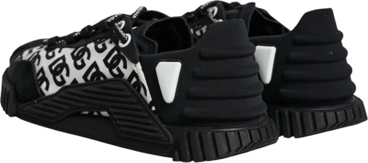 Black Logo Lace Up Low Top NS1 Sneakers Men's Shoes (Pre-Owned) - Image 5