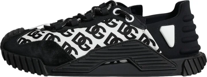 Black Logo Lace Up Low Top NS1 Sneakers Men's Shoes (Pre-Owned) - Image 6