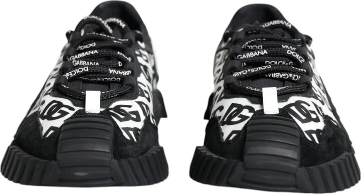 Black Logo Lace Up Low Top NS1 Sneakers Men's Shoes (Pre-Owned) - Image 2