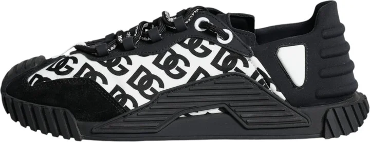 Black Logo Lace Up Low Top NS1 Sneakers Men's Shoes (Pre-Owned) - Image 5