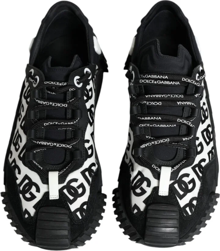 Black Logo Lace Up Low Top NS1 Sneakers Men's Shoes (Pre-Owned) - Image 3