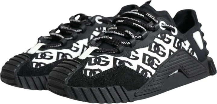 Black Logo Lace Up Low Top NS1 Sneakers Men's Shoes (Pre-Owned) - Image 4