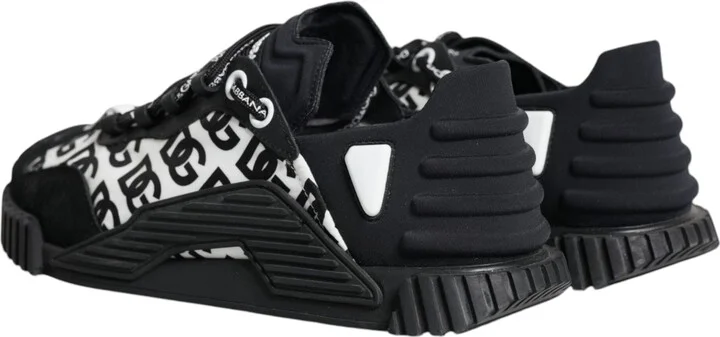 Black Logo Lace Up Low Top NS1 Sneakers Men's Shoes (Pre-Owned) - Image 5