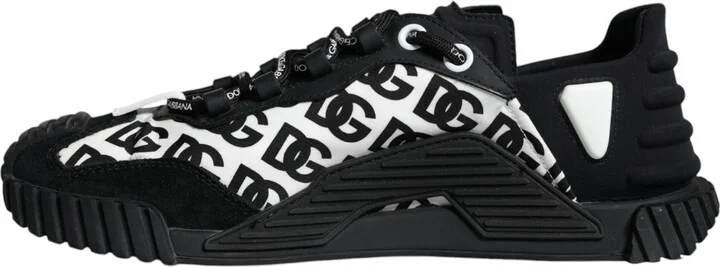 Black Logo Lace Up Low Top NS1 Sneakers Men's Shoes (Pre-Owned) - Image 5