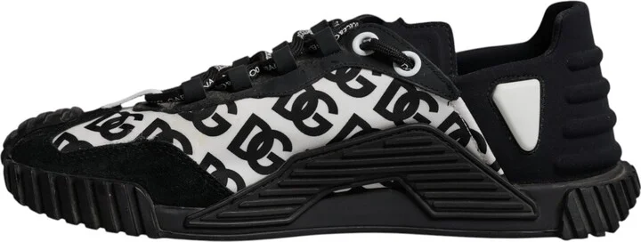 Black Logo Lace Up Low Top NS1 Sneakers Men's Shoes (Pre-Owned) - Image 5