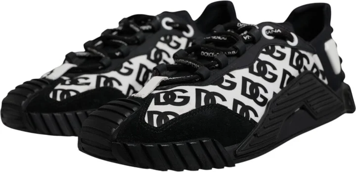 Black Logo Lace Up Low Top NS1 Sneakers Men's Shoes (Pre-Owned) - Image 3