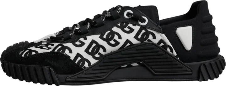 Black Logo Lace Up Low Top NS1 Sneakers Men's Shoes (Pre-Owned) - Image 5