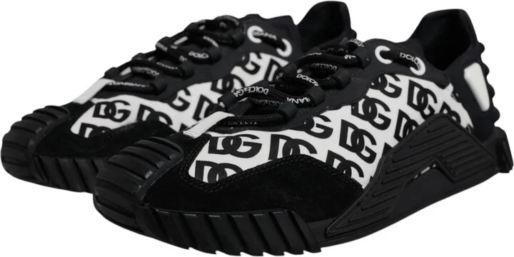 Black Logo Lace Up Low Top NS1 Sneakers Men's Shoes (Pre-Owned) - Image 3