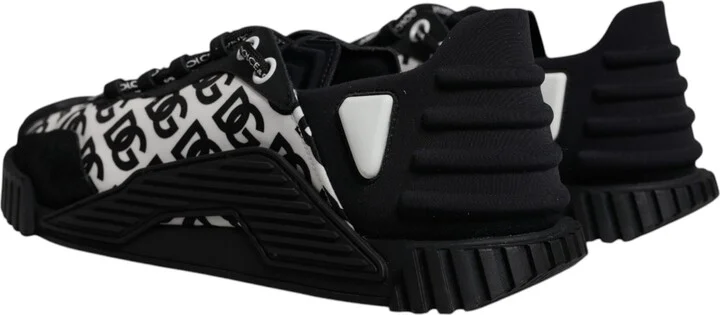 Black Logo Lace Up Low Top NS1 Sneakers Men's Shoes (Pre-Owned) - Image 4