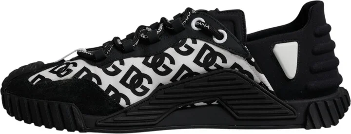 Black Logo Lace Up Low Top NS1 Sneakers Men's Shoes (Pre-Owned) - Image 5