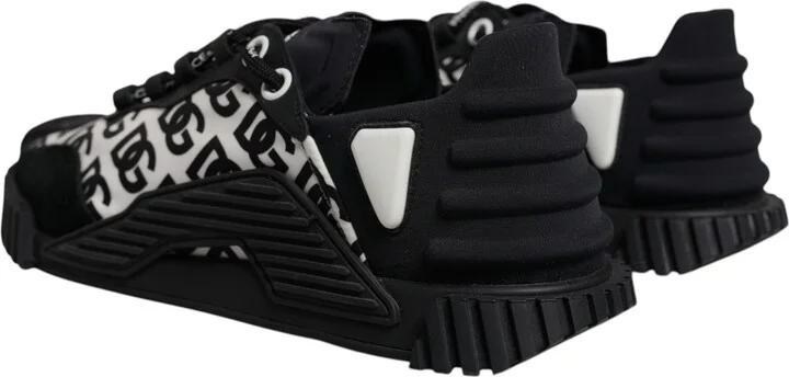 Black Logo Lace Up Low Top NS1 Sneakers Men's Shoes (Pre-Owned) - Image 4