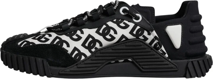 Black Logo Lace Up Low Top NS1 Sneakers Men's Shoes (Pre-Owned) - Image 5