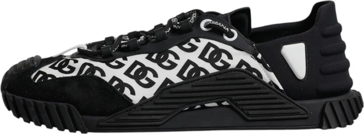 Black Logo Lace Up Low Top NS1 Sneakers Men's Shoes (Pre-Owned) - Image 4