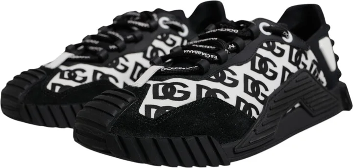 Black Logo Lace Up Low Top NS1 Sneakers Men's Shoes (Pre-Owned) - Image 3