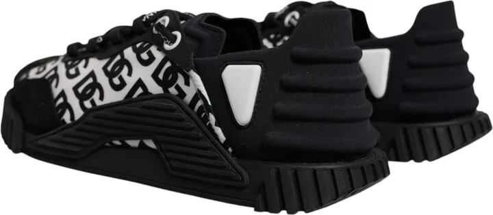 Black Logo Lace Up Low Top NS1 Sneakers Men's Shoes (Pre-Owned) - Image 4