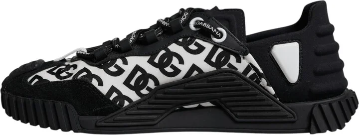 Black Logo Lace Up Low Top NS1 Sneakers Men's Shoes (Pre-Owned) - Image 5