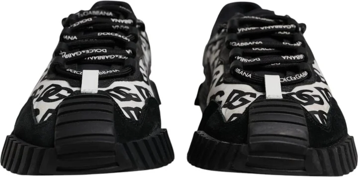 Black Logo Lace Up Low Top NS1 Sneakers Men's Shoes (Pre-Owned) - Image 2