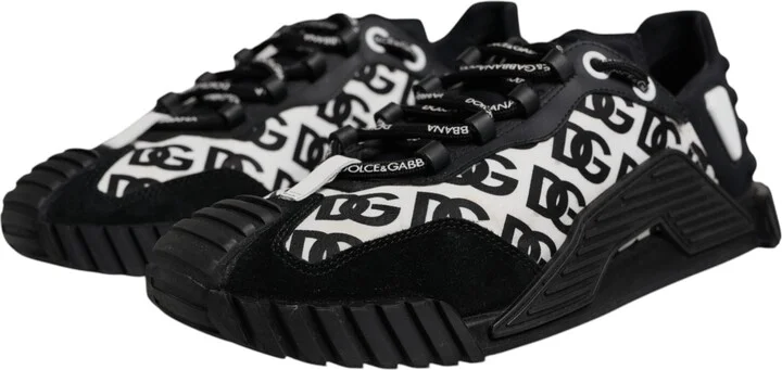 Black Logo Lace Up Low Top NS1 Sneakers Men's Shoes (Pre-Owned) - Image 3