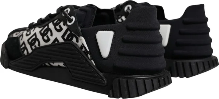Black Logo Lace Up Low Top NS1 Sneakers Men's Shoes (Pre-Owned) - Image 4
