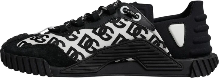 Black Logo Lace Up Low Top NS1 Sneakers Men's Shoes (Pre-Owned) - Image 5