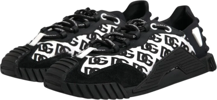Black Logo Nylon Low Top NS1 Sneakers Men's Shoes (Pre-Owned) - Image 4