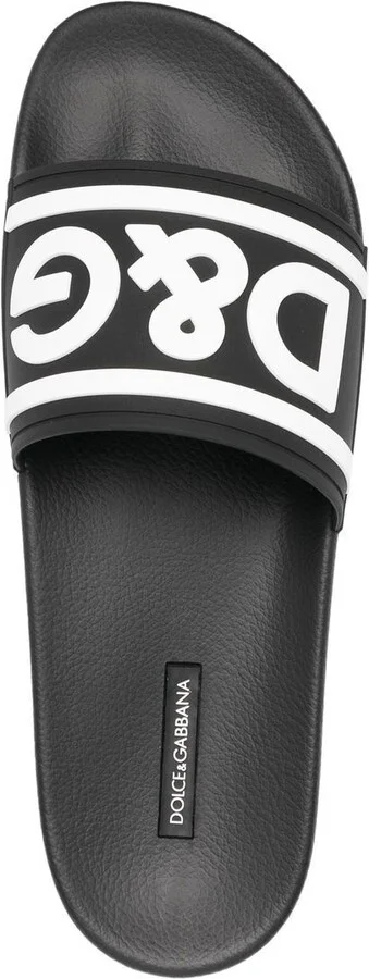 Black Logo Rubber Slides - Image 4