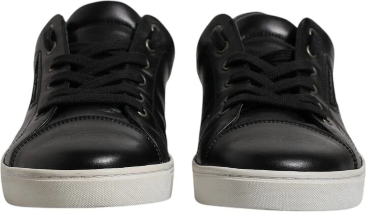 Black London Nappa Leather Men Sneakers Men's Shoes (Pre-Owned) - Image 2