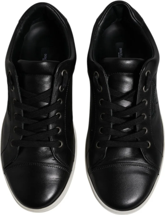 Black London Nappa Leather Men Sneakers Men's Shoes (Pre-Owned) - Image 3