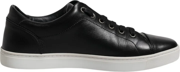 Black London Nappa Leather Men Sneakers Men's Shoes (Pre-Owned)