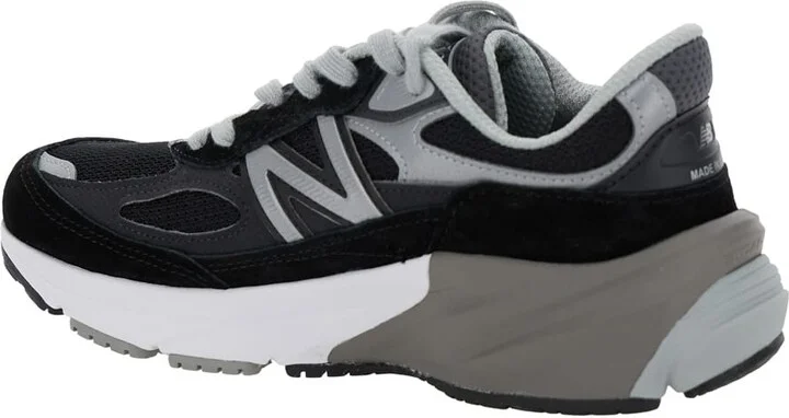 Black Low Top Sneakers With Logo Detail In Suede And Tech Fabric Woman - Image 3