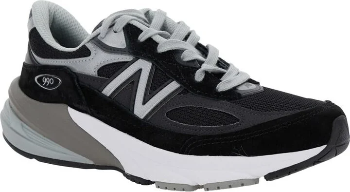 Black Low Top Sneakers With Logo Detail In Suede And Tech Fabric Woman - Image 2