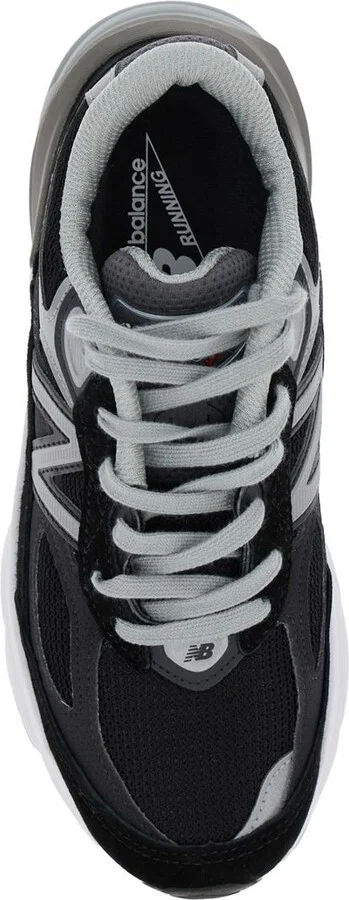 Black Low Top Sneakers With Logo Detail In Suede And Tech Fabric Woman - Image 4