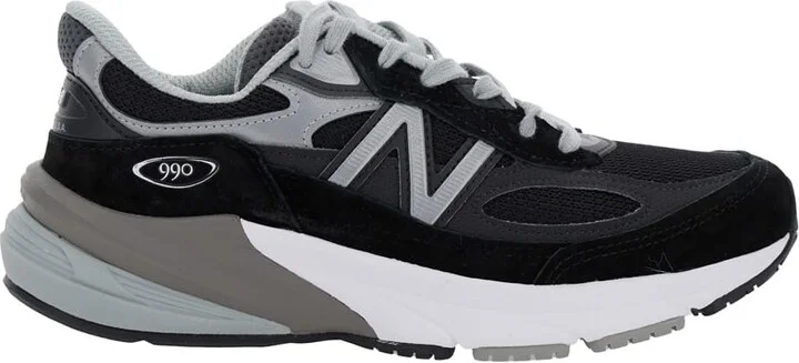 Black Low Top Sneakers With Logo Detail In Suede And Tech Fabric Woman