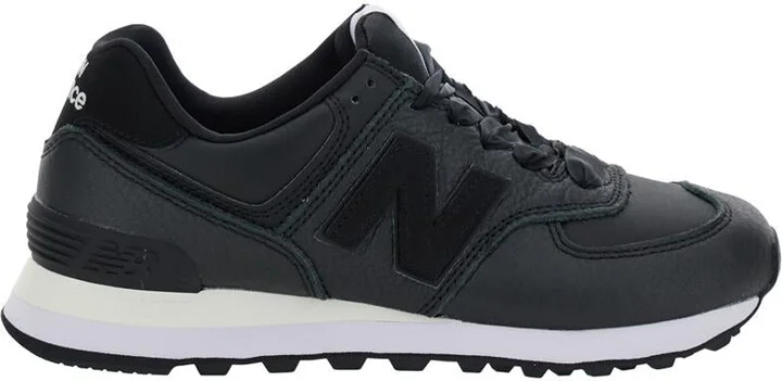 Black Low Top Sneakers With Logo Patch In Leather Woman
